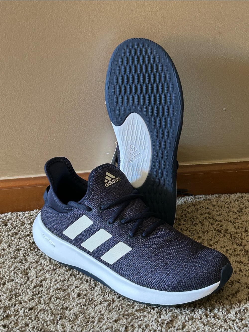 Adidas Women's Cloudfoam Pure running sneakers Legend Ink/Orbit Grey size 9